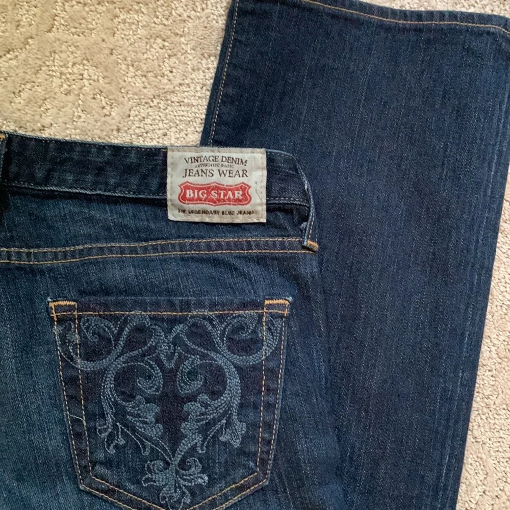 Big Star LOU Easy Boot Blue Jeans, 27R - Picture 2 of 16